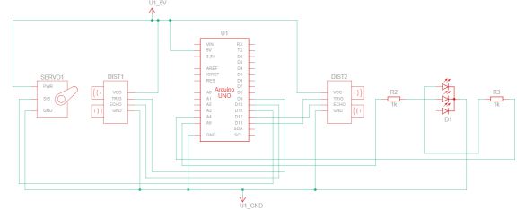 Trash Bin Schematic Diagram